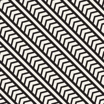 Vector seamless zigzag line pattern. Abstract geometric background. Repeating イラスト素材