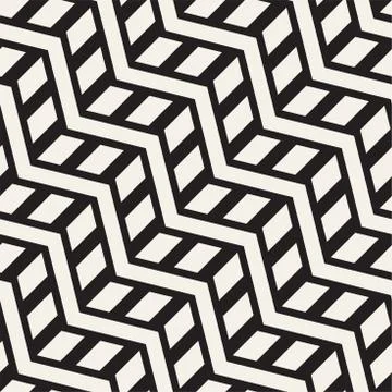 Vector seamless zigzag line pattern. Abstract stylish geometric background. R Illustrazione stock
