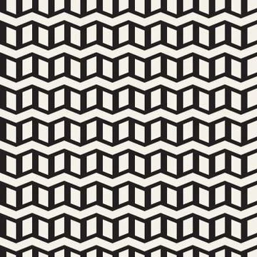 Vector seamless zigzag line pattern. Abstract stylish geometric background. R Illustrazione stock