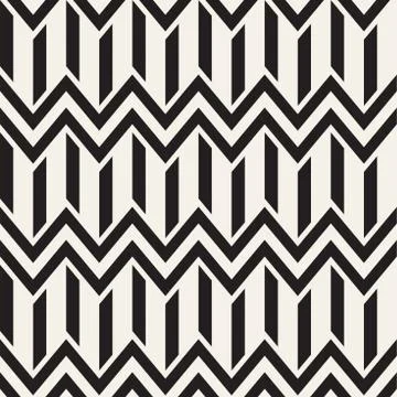 Vector seamless zigzag line pattern. Abstract stylish geometric background. R 스톡 일러스트