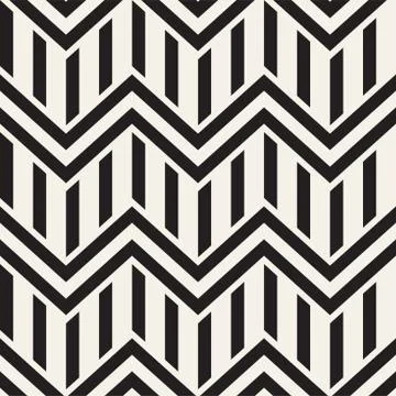 Vector seamless zigzag line pattern. Abstract stylish geometric background. R イラスト素材