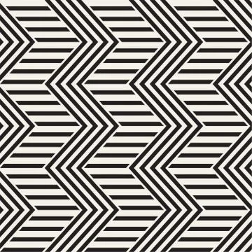 Vector seamless zigzag line pattern. Abstract stylish geometric background. R Illustrazione stock