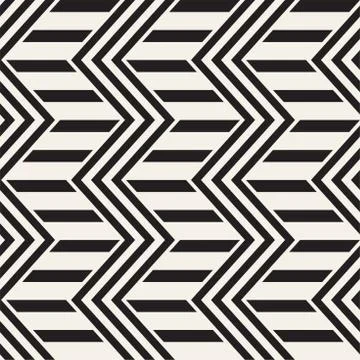 Vector seamless zigzag line pattern. Abstract stylish geometric background. R イラスト素材