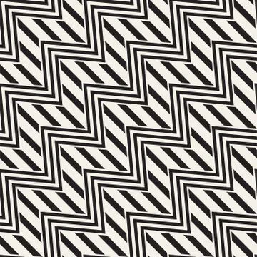 Vector seamless zigzag line pattern. Abstract stylish geometric background. R Illustrazione stock