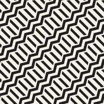 Vector seamless zigzag line pattern. Abstract stylish geometric background. R 스톡 일러스트