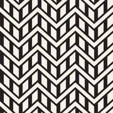 Vector seamless zigzag line pattern. Abstract stylish geometric background. R Stock Illustration