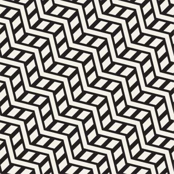 Vector seamless zigzag line pattern. Abstract stylish geometric background. R 스톡 일러스트
