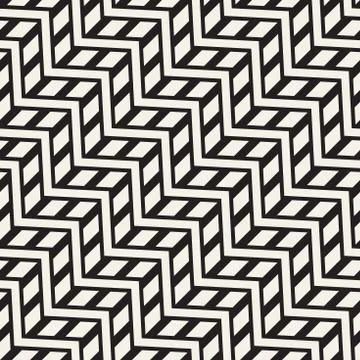 Vector seamless zigzag line pattern. Abstract stylish geometric background. R Illustrazione stock