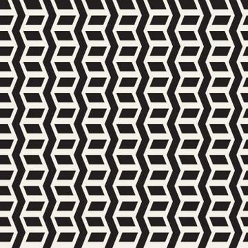 Vector seamless zigzag line pattern. Abstract stylish geometric background. R Stock Illustration