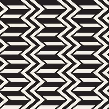 Vector seamless zigzag line pattern. Abstract stylish geometric background. R Illustrazione stock