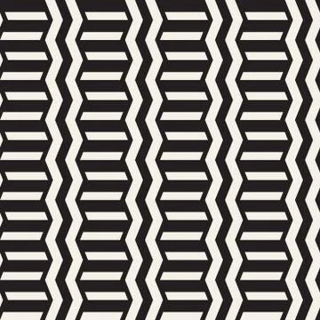 Vector seamless zigzag line pattern. Abstract stylish geometric background. R Stock Illustration