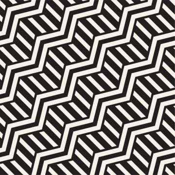 Vector seamless zigzag line pattern. Abstract stylish geometric background. R Illustrazione stock
