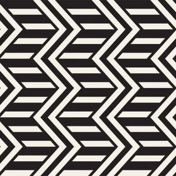 Vector seamless zigzag line pattern. Abstract stylish geometric background. R 스톡 일러스트