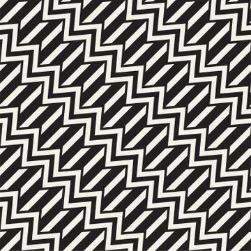Vector seamless zigzag line pattern. Abstract stylish geometric background. R イラスト素材