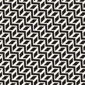 Vector seamless zigzag line pattern. Abstract stylish geometric background. R Illustrazione stock