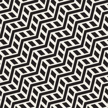Vector seamless zigzag line pattern. Abstract stylish geometric background. R Stock Illustration