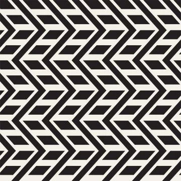 Vector seamless zigzag line pattern. Abstract stylish geometric background. R Illustrazione stock