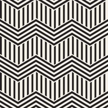 Vector seamless zigzag line pattern. Abstract stylish geometric background. R Illustrazione stock