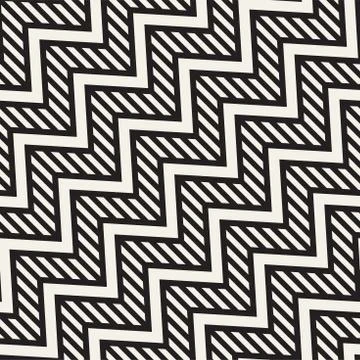 Vector seamless zigzag line pattern. Abstract stylish geometric background 스톡 일러스트