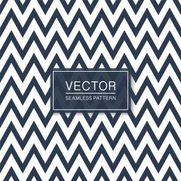 Vector seamless zigzag pattern - trendy design. Geometric striped background 스톡 일러스트