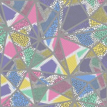 Vector seamlesstile mosaic pattern. Ceramic tiles background. Vector pattern 库存插图