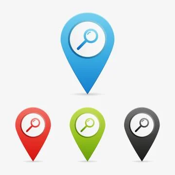 Vector search pointers Stock Illustration