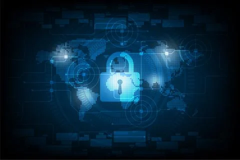 Vector security world concept. Stock-Illustration