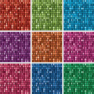 Vector set of 2304 unique rainbow colors gradient backgrounds Ilustración de archivo