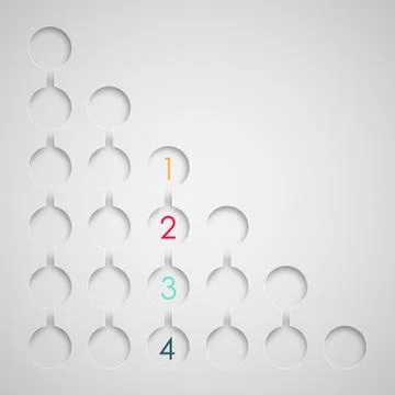 Vector set of abstract 3d paper infographic elements for print or web design. Stock Illustration