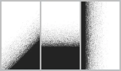 Vector set of abstract backgrounds, Destruction of the line splitting particl Stock Illustration