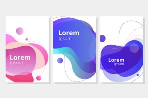 Vector set of abstract backgrounds Stock Illustration