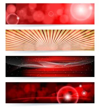 Vector set of abstract banners. blue design. eps10 vector background. Stock Illustration
