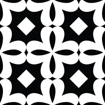 Vector set of abstract flowers. Seamless ornamental Floral pattern in the man Stock Illustration