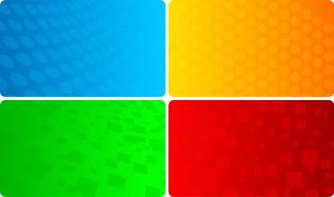 Vector set of abstract template Stock Illustration