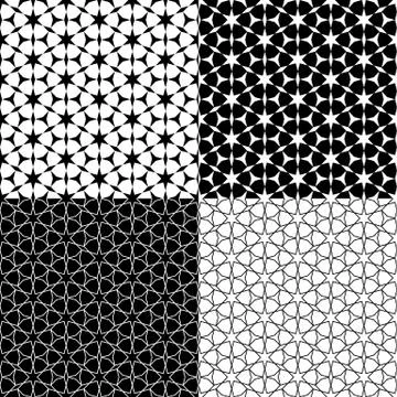Vector set arabic Background with seamless pattern in islamic style イラスト素材