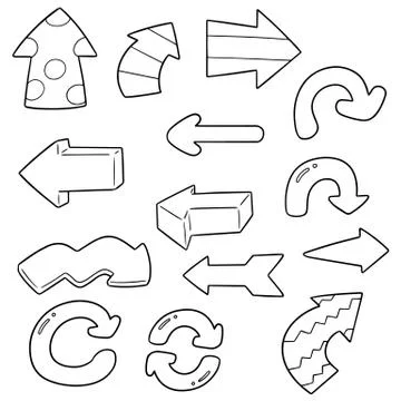 Vector set of arrow Stock Illustration