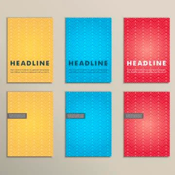 Vector set arrow pointer on a colored background Stock Illustration