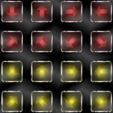 The vector set with arrow symbol Stock Illustration
