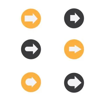 Vector set of arrows. Stock Illustration