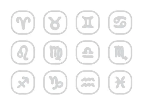 Vector set astrology sign. Vector set astrology sign. Illustrations of the... Stock Photos