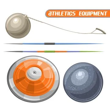 Vector set for athletics Stock Illustration