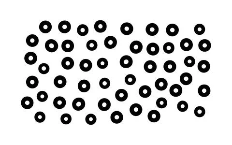 Vector set background. Round geometry group batik graphic. Hand drawn circle Stock Illustration