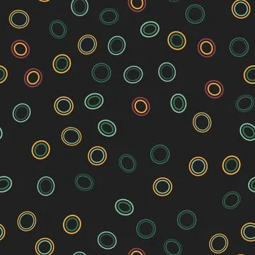 Vector set background. Round geometry group batik graphic. Hand drawn Illustrazione stock