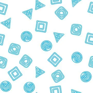Vector set background. Square, circle, triangle. Geometry group batik graphic Stock Illustration