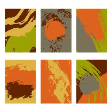 Vector set of backgrounds for design of postcards, posters, banners, vouchers Stock Illustration