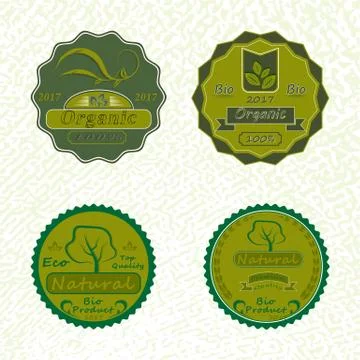 The vector set of badges Stock Illustration