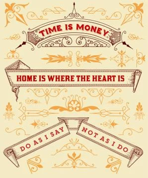 Vector. Set of banners and design elements Illustrazione stock