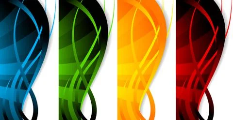 Vector set of banners Stock Illustration