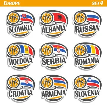 Vector set for Basketball Stock Illustration