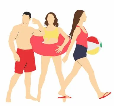 Vector set beach collection	 Illustrazione stock